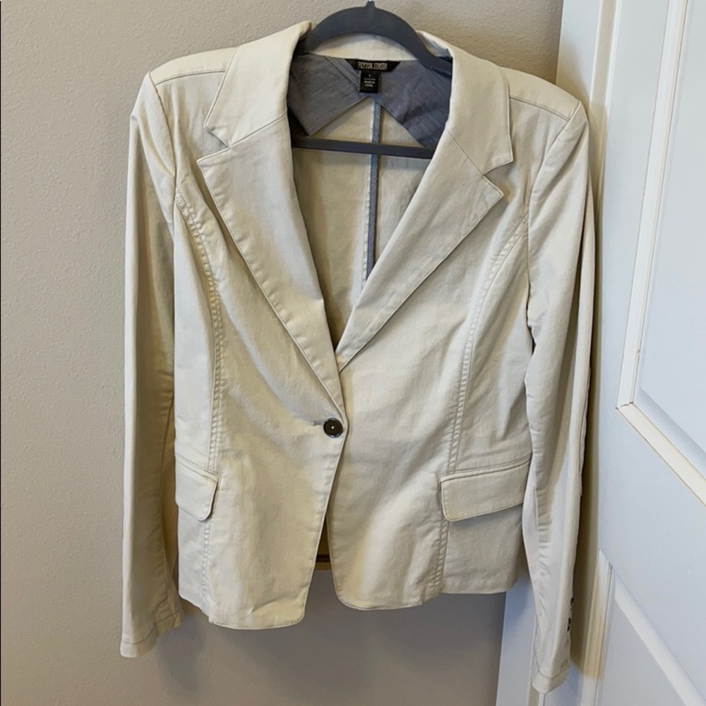 Peyton Jensen khaki jacket worn only once.  size L